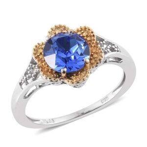 SWAROVSKI Blue Sapphire Crystal Ring